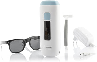 ® Dépilateur À Lumière Pulsée Avec Accessoires Ipylator, Élimine Les Poils De Manière Permanente, Avec 5 Niveaux D'Intensité, Idéal Pour La Maison.