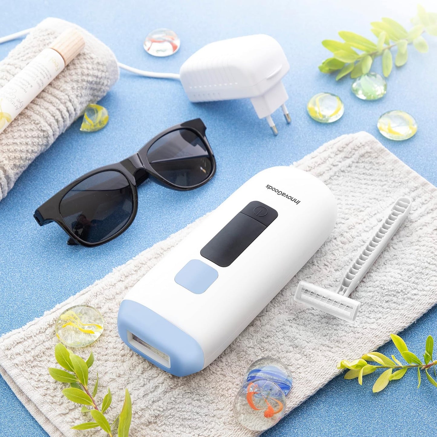 ® Dépilateur À Lumière Pulsée Avec Accessoires Ipylator, Élimine Les Poils De Manière Permanente, Avec 5 Niveaux D'Intensité, Idéal Pour La Maison.